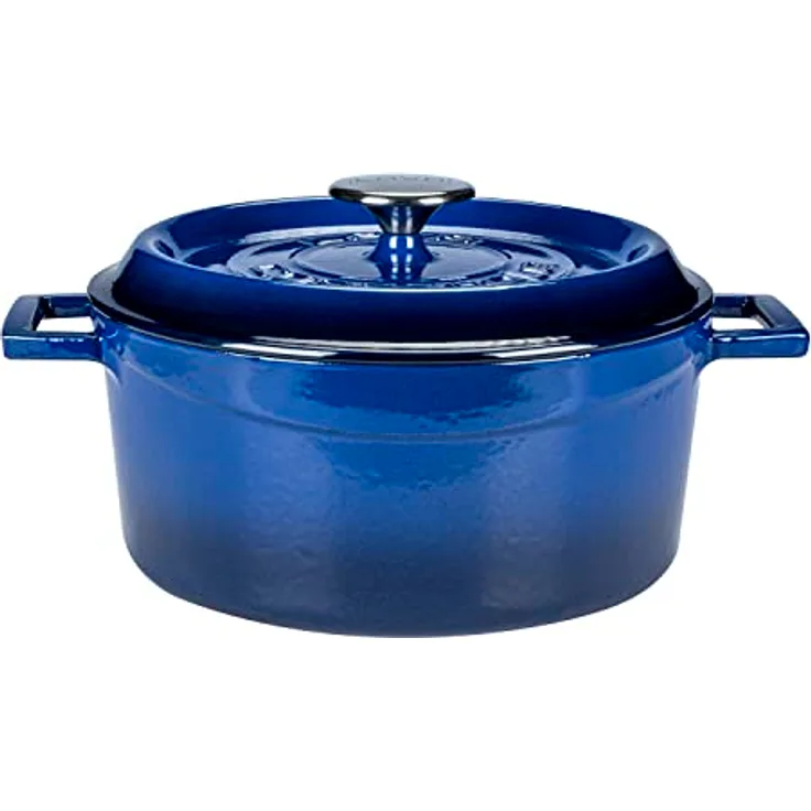 CASSEROLE ROND 240 MM 4.50 LTR LVYTC24K2B BLUE/BLACK <LAVA>