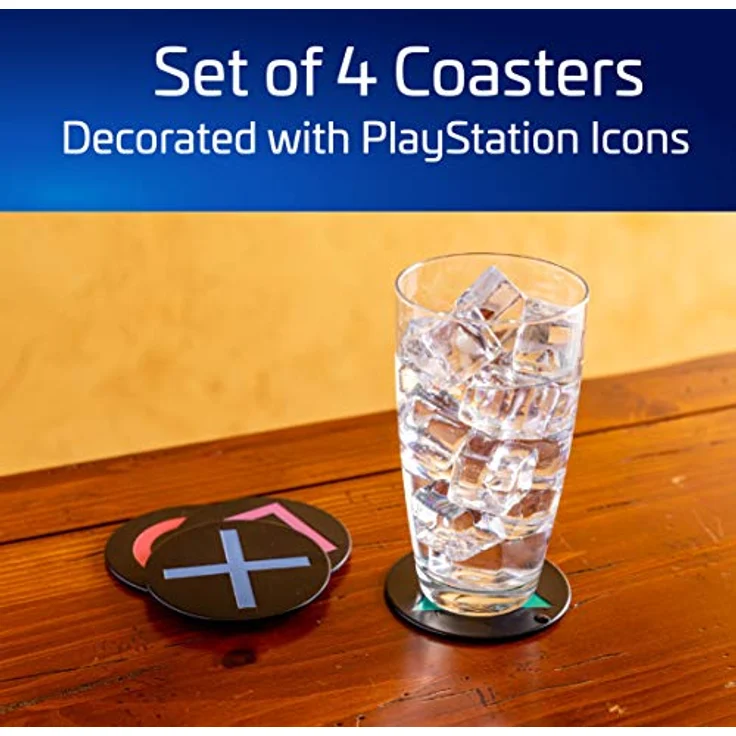 Playstation Metall Untersetzer, Weißblech, mehrfarbig, 1x 9x 9cm - Preisvergleich – Bild 2