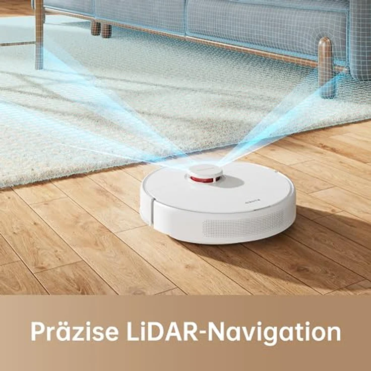 Dreame F9 Pro Staubsaugerroboter und Wischmopp 2-in-1, LiDAR Navigation, 150 min Laufzeit, Staubsauger- und Wischroboter, 2500Pa Saugkraft, Kartierung für mehrere Böden, WLAN/APP/Alexa – Bild 2