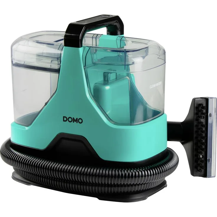 DOMO DO250SC, Multifunktionaler Dampfreiniger mit 600W, 2 Wassertanks, spritzwassergeschützt, grün