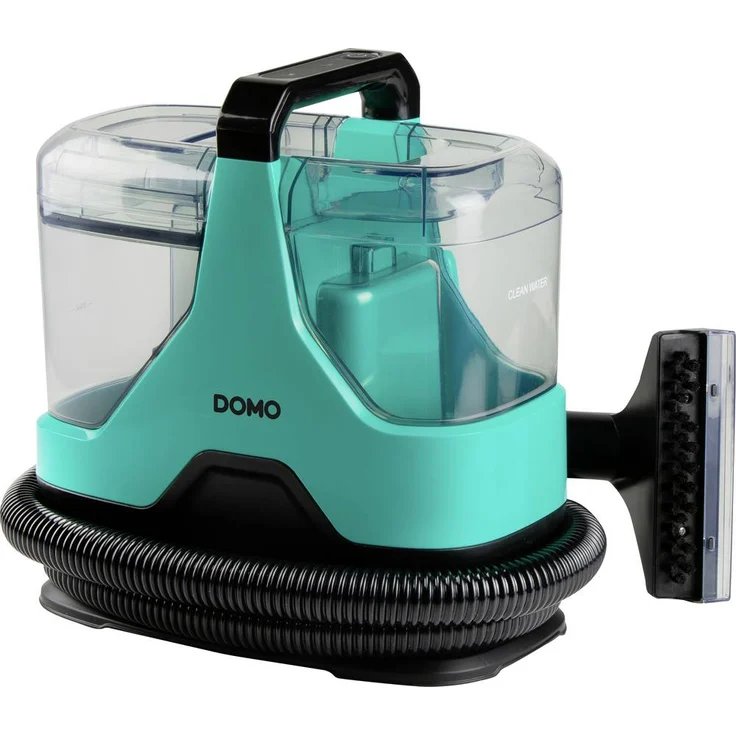 DOMO DO250SC, Multifunktionaler Dampfreiniger mit 600W, 2 Wassertanks, spritzwassergeschützt, grün