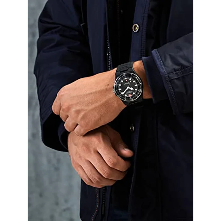 Swiss Military Hanowa Herren Analog Quarz Uhr mit Silikon Armband SMWGN0001180 – Bild 2