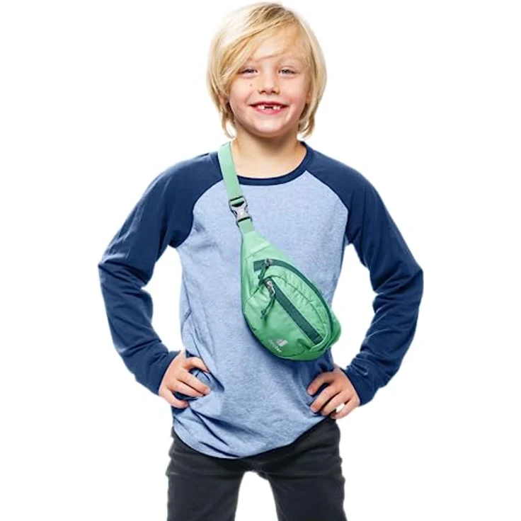 Deuter Junior Gürteltasche, 18 cm, grün, 100% Polyester, kompakte Bauweise – Bild 6