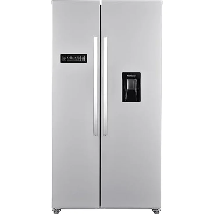 Wolkenstein Side-By-Side Kühl-Gefrierkombination WSBS518NFWDEIX | 529 Liter Nutzinhalt | 185 Liter 4 Sterne Gefrierraum | NoFrost | 2L Wasserspender | Sehr leise mit 39 dB | Display mit Touch Control – Bild 1