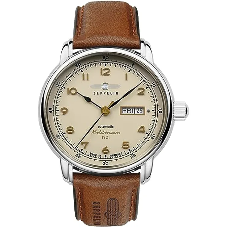 Zeppelin Herrenuhr Automatik 100 Jahre Méditerranée 9664-5