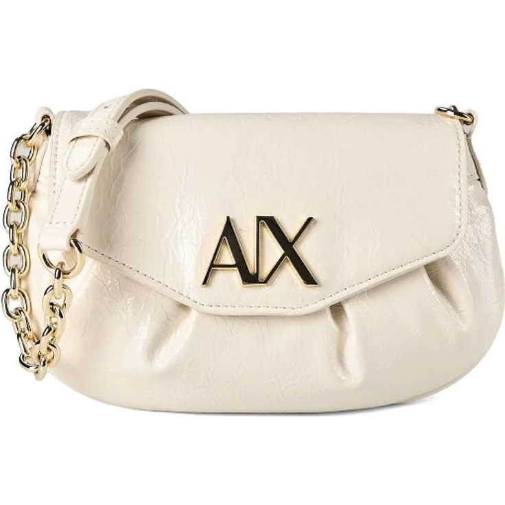 Armani Exchange Paige Umhängetasche 20 cm, weiss, 100% Polyurethan