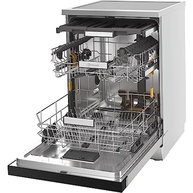 Bauknecht B7F HS51 X Freistehender Geschirrspüler/60 CM/15 Maßgedecke/PowerClean Pro-Effektive Hochdruckdüsen/Natural Dry-Automatische Türoffnung-Bessere Trocknung/MaxiSpace-Mehr Innenraum – Bild 3