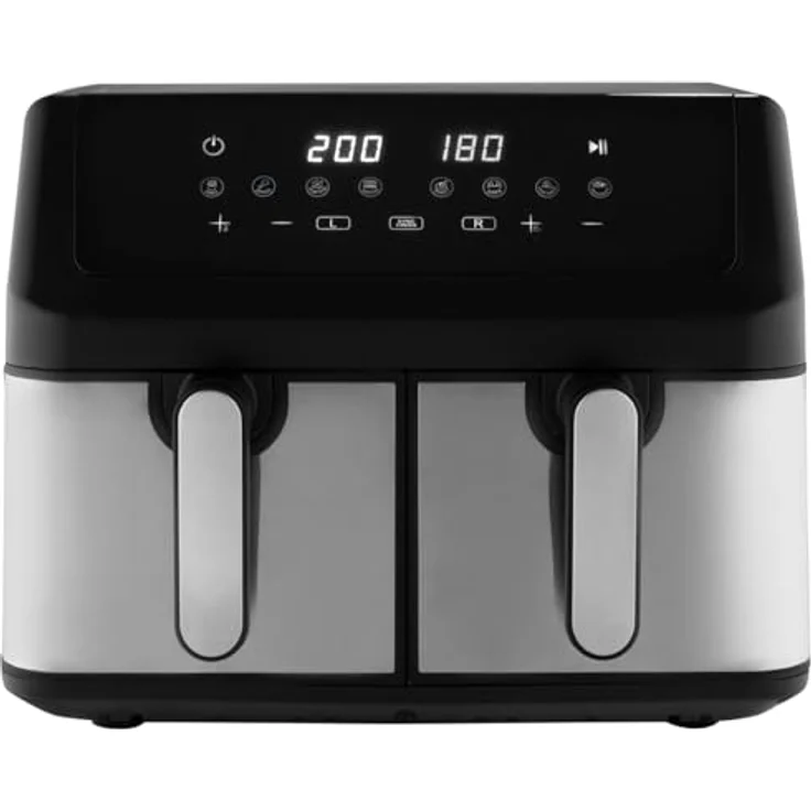 ProfiCook® Heißluftfritteuse PC FR 1296 H, 9 Liter mit Doppelkammer-Technologie, fettfreies Frittieren und Antihaft-Behälter – Bild 1