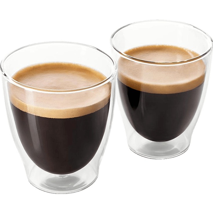 TCHIBO 2er Set doppelwandige Caffè Crema Gläser, transparent, für den optimalen Kaffeegenuss