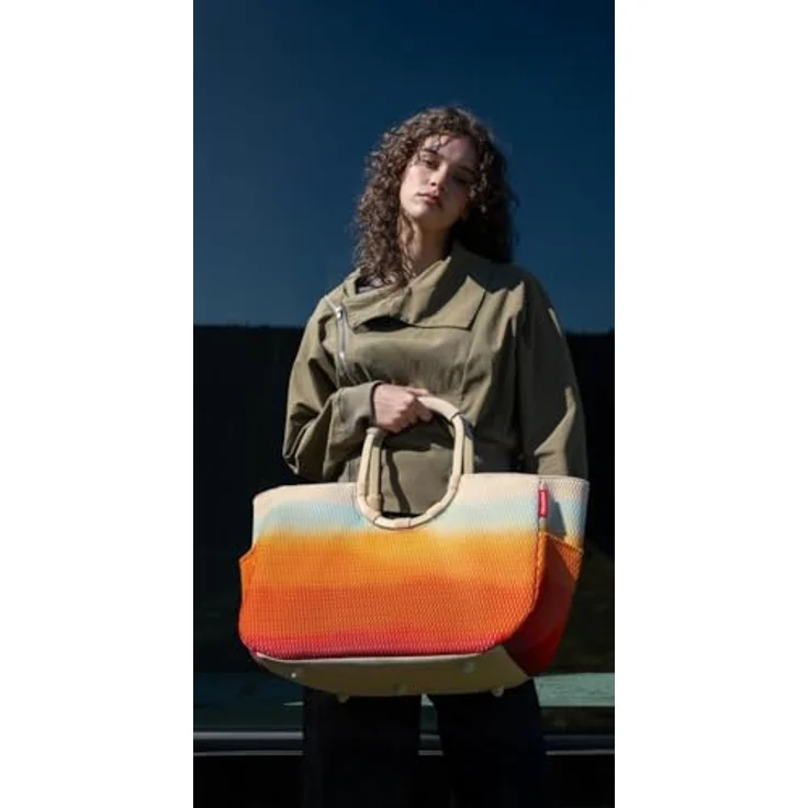 REISENTHEL® Shopper loopshopper L, 25 L, wasserabweisendes Material aus recycelten PET-Flaschen, mesh tropical – Bild 3