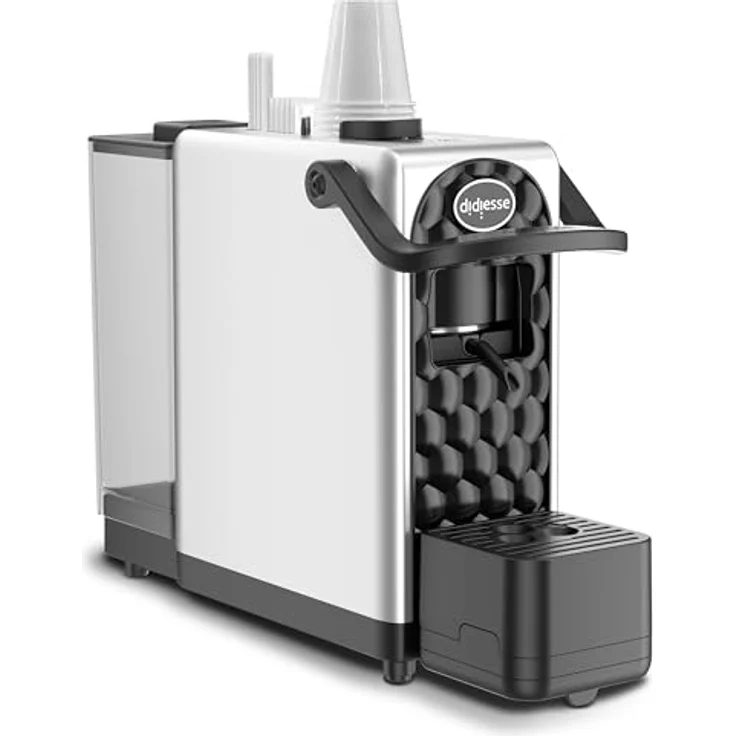 Didiesse Dark Side, Kaffeepadmaschine in Silber mit integriertem Zubehörfach und 1,3 L Wassertank – Bild 8