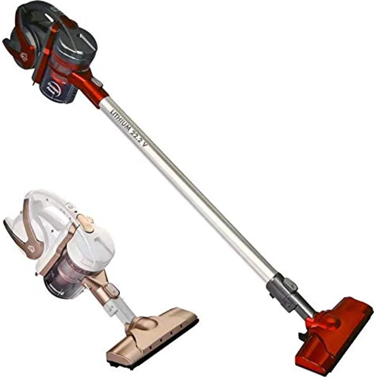 Unbekannt DCG Eltronic BS5070 Staubsauger mit Lithium-Ionen-Akku, rot