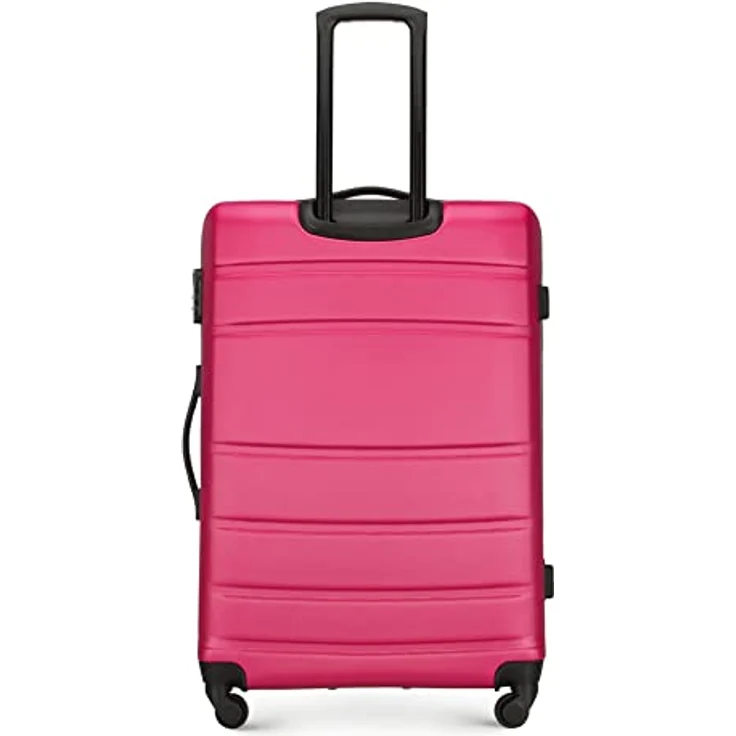 WITTCHEN Großer Koffer Trolley Koffer Reisekoffer aus ABS Hartschalen Trolley 4 Rollen Kombinationsschloss Rosa 56-3A-653-34 – Bild 4