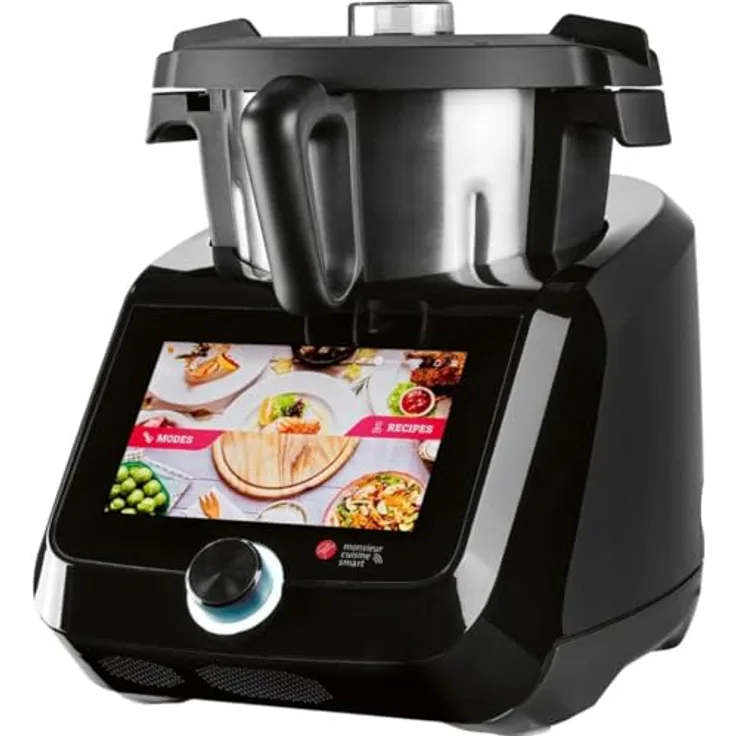 SilverCrest Monsieur Cuisine smart SKMS 1200 C1, Küchenmaschine mit 1200 W, 3 l Schüssel und WLAN-Funktion