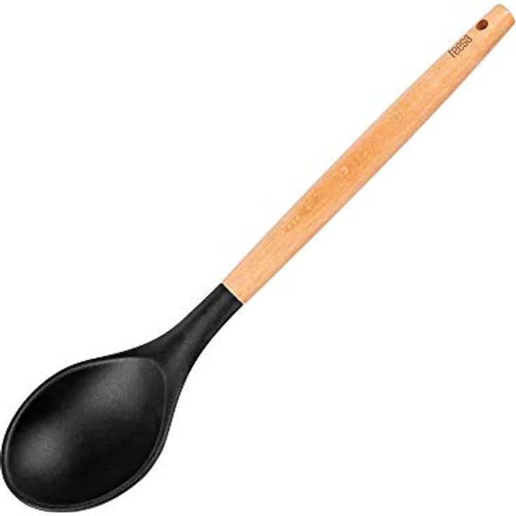 Teesa TSA0122 Küchen-Set, 8-teilig aus Silikon und Holz, hitzebeständig und BPA-frei – Bild 4
