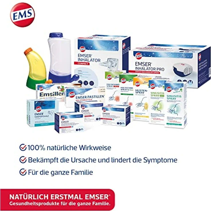 EMSER Inhalationslösung hyperton 4%: Lösung mit Natürlichem Emser Salz zum Inhalieren mit Verneblergeräten z.B. bei Bronchitis, 20 gebrauchsfertige Ampullen á 5 ml – Bild 4
