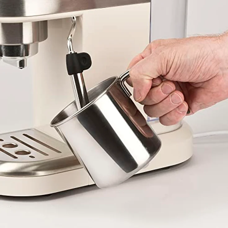 G3 Ferrari G10168 Amarcord Espresso-Kaffeemaschine, Siebträgermaschine mit 15 Bar Druck, beige – Bild 8