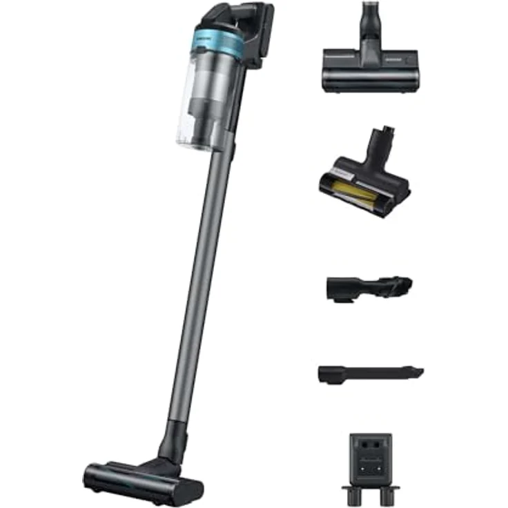 Samsung Jet 75E PetPRO Akku-Staubsauger, 200 W, Inkl. Tierhaarbürste Pet Tool und weiterem Zubehör, Mint, VS20B75BGR1/WD – Bild 1