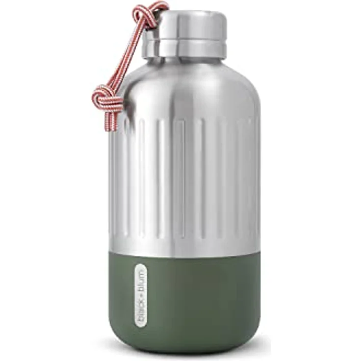 black+blum Explorer Isolierflasche, klein, olive, 650 ml – Bild 1