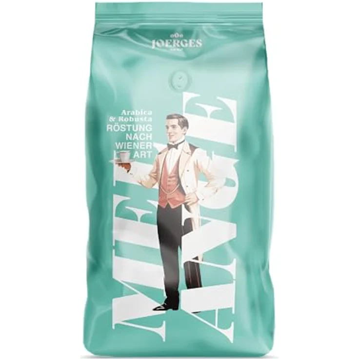 Joerges Melange, Geröstete Kaffeebohnen, 1 kg, Mittlere Röstung, 5/10 Intensität – Bild 1