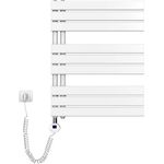 Emke Badheizkörper Elektrisch 60x76cm, Handtuchwärmer mit Thermostat und Timer, 400W, Weiß