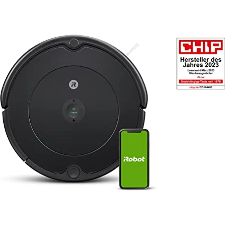 iRobot Roomba 692, WLAN-fähiger Saugroboter, Dirt Detect Technologie, 3-stufiges Reinigungssystem, Smart Home und App-Steuerung, schwarz – Bild 2