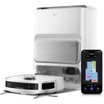 Eureka J12 ULTRA, Robotstaubsauger mit 3D-Objekterkennung, 5.200 mAh Akku, Weiss, mit Nasswischfunktion