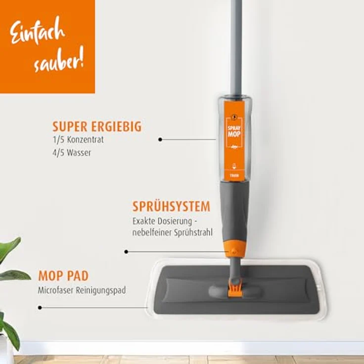 Loba Spray Mop Set, schnelle und einfache Bodenreinigung für Holzfußböden – Bild 3