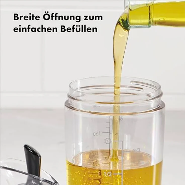 OXO Good Grips Kleiner Salatdressing-Shaker, Schwarz, 350ml – Bild 6