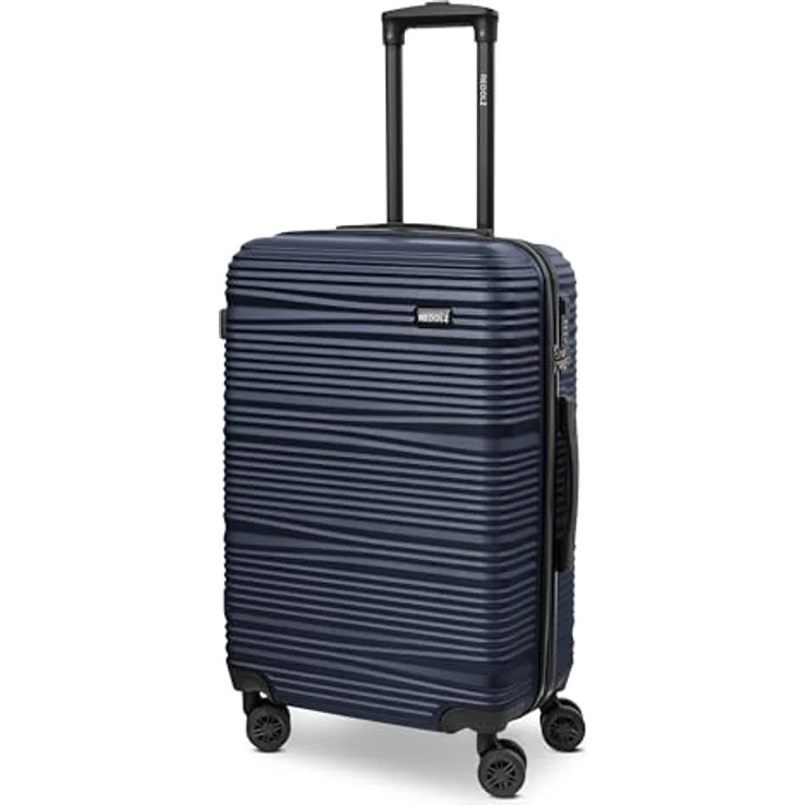 Redolz Essentials 16 MEDIUM 4 Rollen Trolley 67 cm, Blau (67 l, M) - Hartschale aus ABS, Kreuzpackgurt, leise Rollen, TSA-Schloss – Bild 2