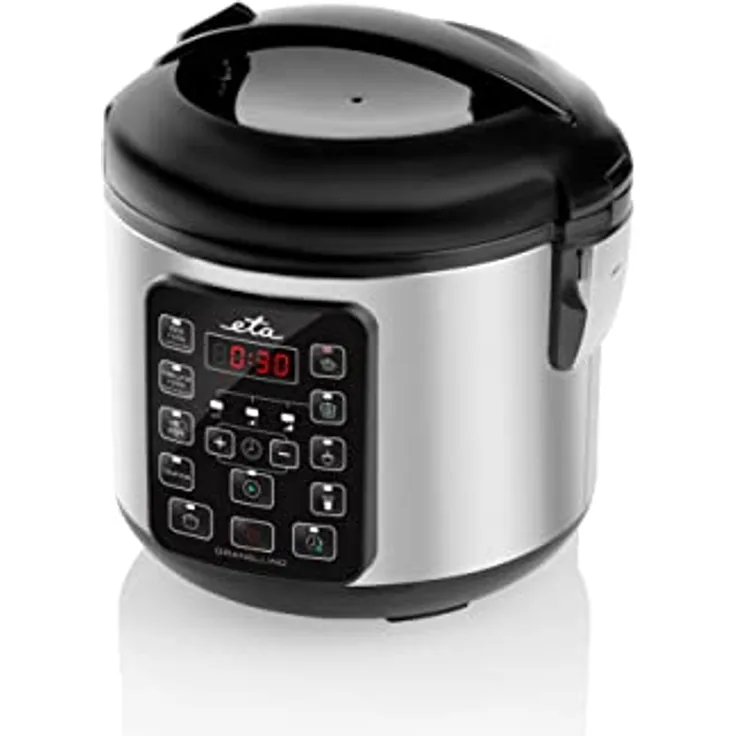 ETA Granellino Reiskocher und Dampfgarer I 1.5 Liter Aluminiumtopf I Antihaftbeschichtung I Warmhaltefunktion I Slow Cooking I Joghurt I Quinoa I 9 Automatikprogramme