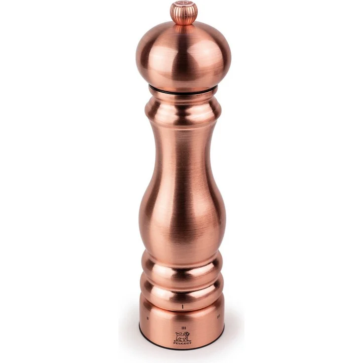 PEUGEOT Salzmühle PARIS CHEF 22cm Edelstahl Kupfer Zirkonia-Mahlwerk Gewürzmühle