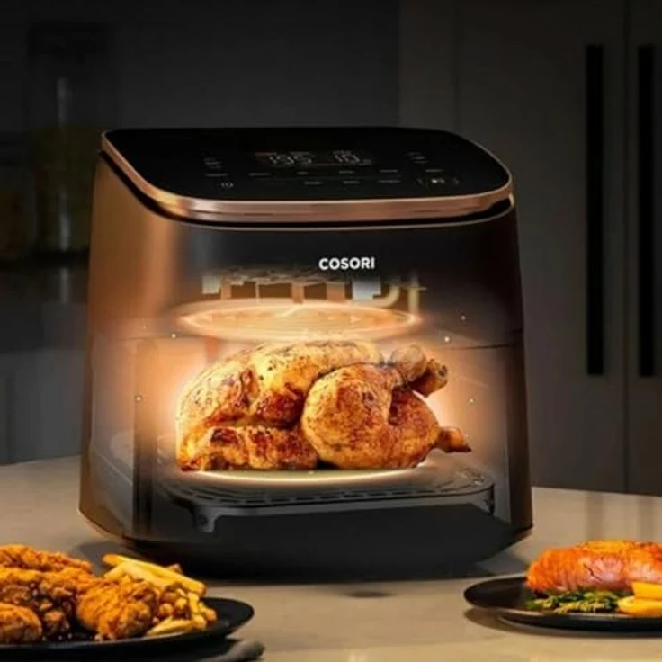 Cosori Turbo Blaze 6L Schwarz-Rosa Heißluftfritteuse, 1725,00 W, Einzigartiger DC-Motor, 40% Stromsparen & 46% schneller – Bild 5
