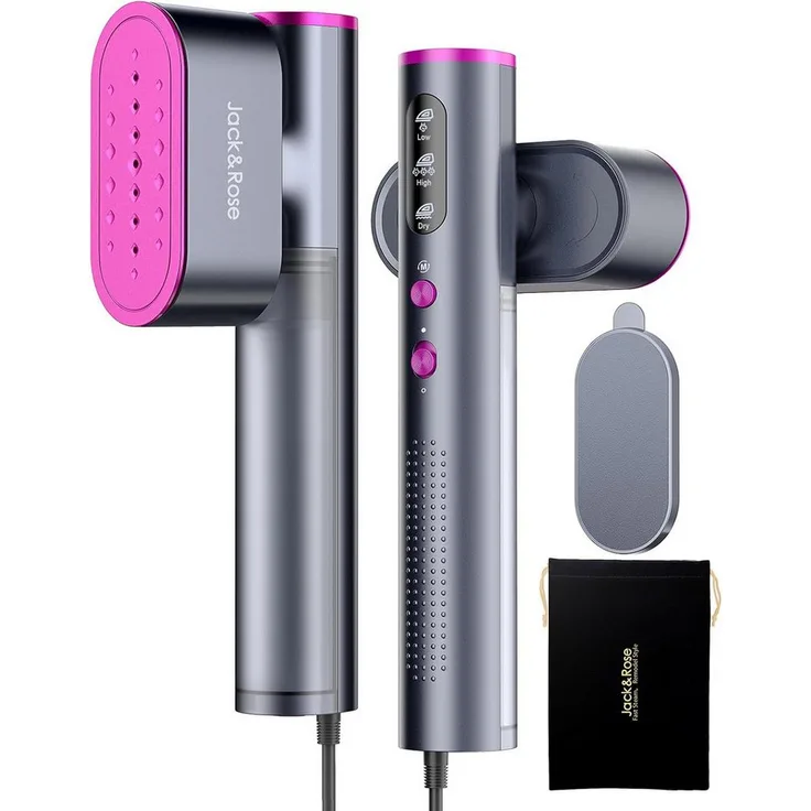 Oneisall KALO 2-in-1 Reise-Dampfbügeleisen, 1000W Steamer mit Dualer Spannung, tragbar und leicht, 3 Bügelmodi, für verschiedene Stoffe