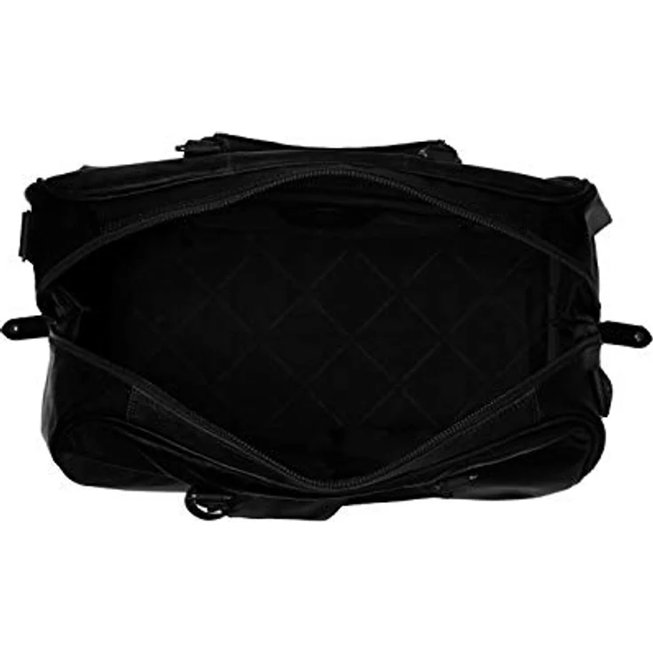 The Chesterfield Brand Wax Pull Up Weekender Reisetasche aus 100% Leder, 46 cm, schwarz – Bild 6