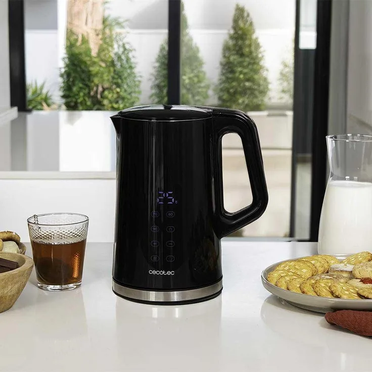 Cecotec Thermosense 800, Wasserkocher 1,7 Liter, 2200 W, Schwarz