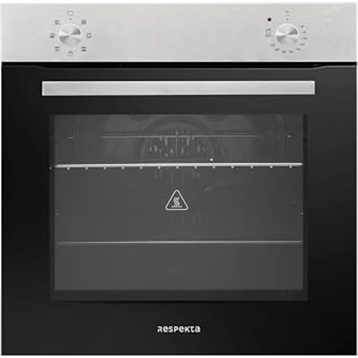 Respekta Backofen autark Einbau Edelstahl Herd Grill Umluft Jannis Ofen 72 L in Schwarz und Silber, Energieeffizienzklasse A – Bild 1