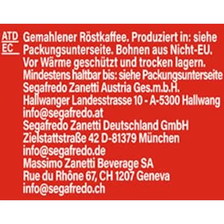 Segafredo Zanetti Intermezzo gemahlen (1 x 250 g) – Bild 4