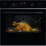 AEG TR6BP51ZSB Backofen mit Dampfunterstützung, Touch-Control, Timer und Smart Home App-Steuerung, Edelstahl