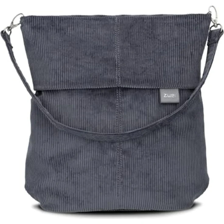ZWEI Mademoiselle M12, Handtasche Umhängetasche aus weichem Kunstleder, schwarz, 31 x 13 x 32 cm – Bild 5
