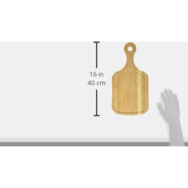 Richardson Sheffield PADDLE Schneidebrett, 2 x 38 x 19.3 cm, mit Saftrille, Holzbrett Küche, Cutting Board, Brettchen, Küchenutensilien Holz, Bambus, Braun – Bild 4