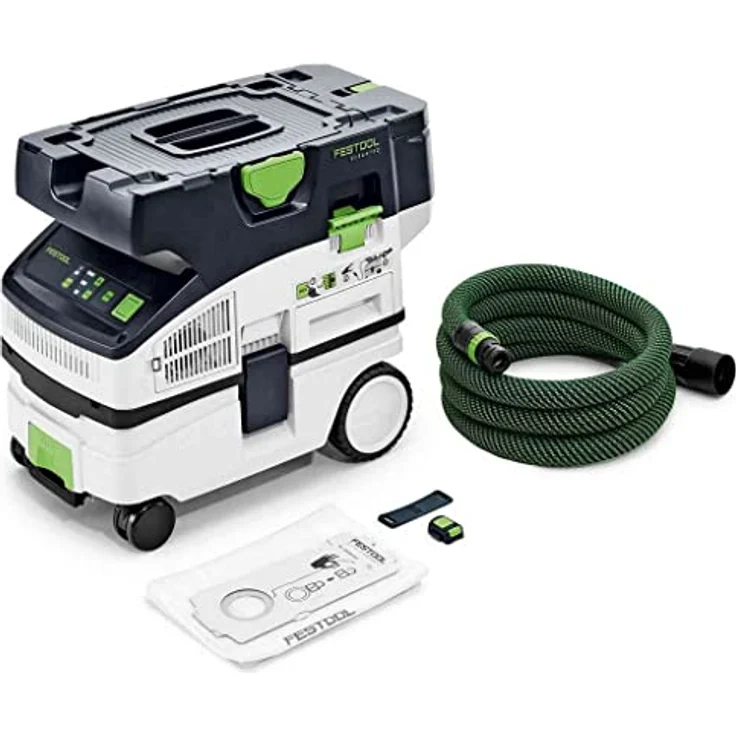 Festool Akku-Absaugmobil CLEANTEC CTLC MINI I-Basic, kompakter Nass- und Trockensauger mit 36 V Turbine, Bluetooth® Autostart und 3-stufiger Saugleistungsregulierung – Bild 1