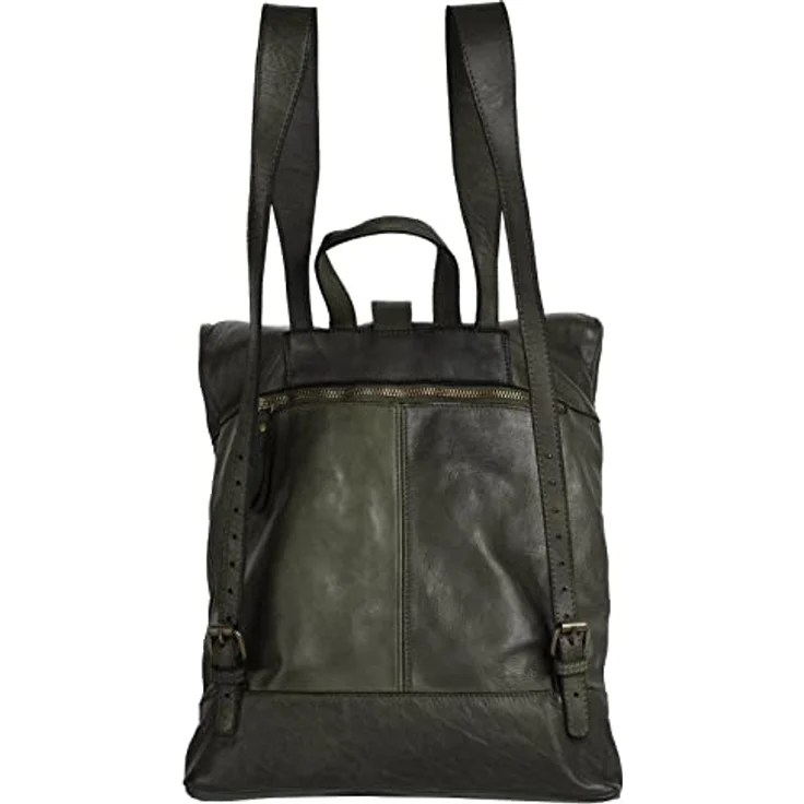 forty° Tagesrucksack aus echtem Leder, Made in Italy, Vintage Charme - braun – Bild 8