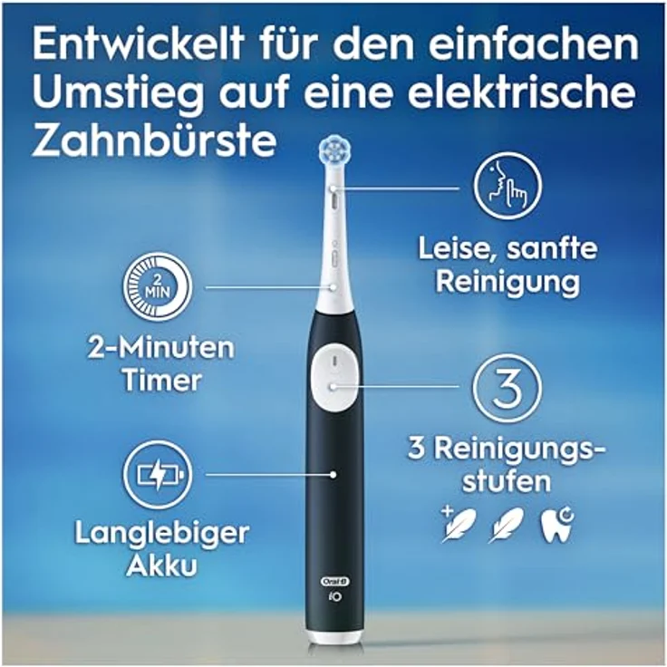 Oral-B iO Series 2 Elektrische Zahnbürste/Electric Toothbrush, Magnet-Technologie, 3 Putzmodi, Forest Green – Bild 5