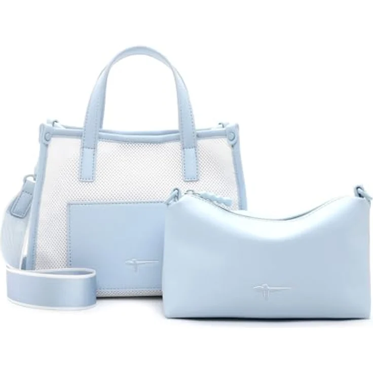 Tamaris Shopper Cityshopper (Set, 2-tlg) Crystal Blue, Polyester, Magnetverschluss, Mesh-Design – Bild 1