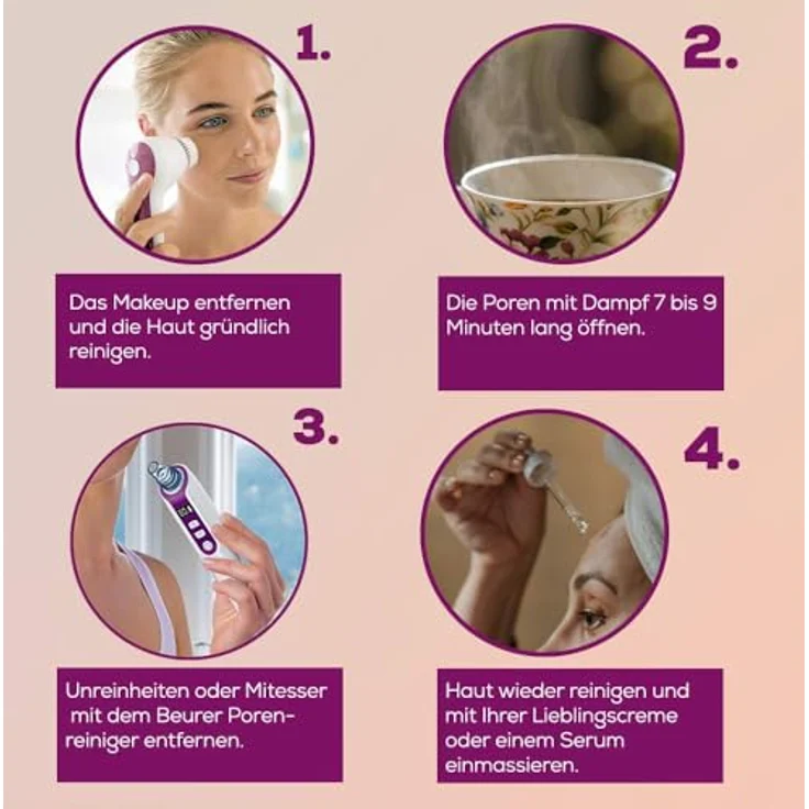 Beurer FC 41 Porenreiniger, elektrischer Mitesserentferner zur porentiefen Reinigung – Bild 5