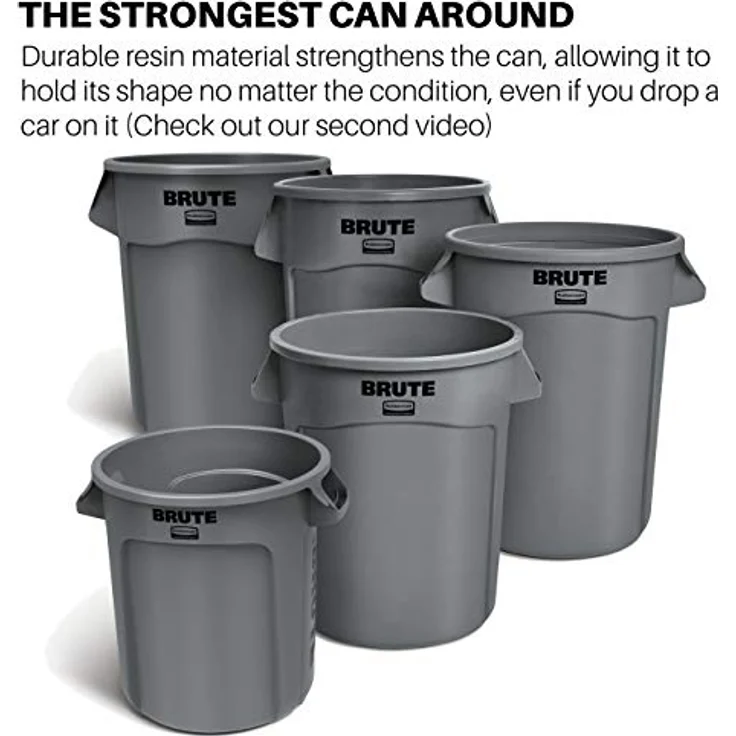 Rubbermaid Commercial Products Brute 121.1 l Container, Plastik, grau, 22 inches – Bild 6