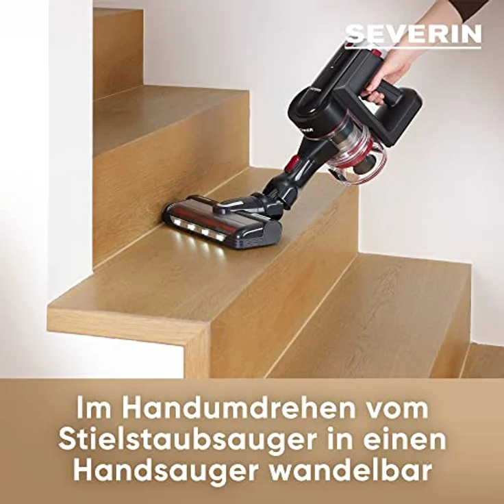 Severin HV 7168 S'Power Handstaubsauger, 30 min Akkubetrieb, inkl. Wechselakku – Bild 3
