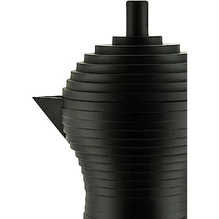 Alessi Pulcina, Espressokocher schwarz, 15 cl mit innovativem Wassersystem für volles Kaffeearoma – Bild 3