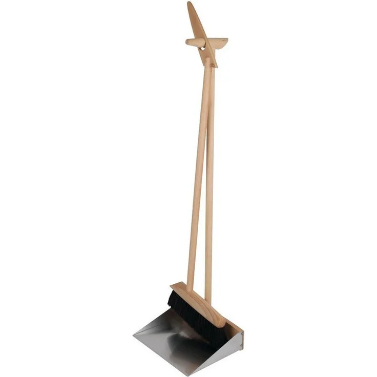Bürstenhaus Redecker Kehrgarnitur Steh-Kehr-Set, 90 cm hoch, Buchenholz, Rosshaar, (1-tlg) – Bild 1